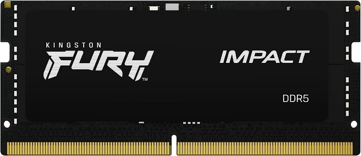 Kingston KF560S38IBK2-32 FURY Impact Black - 32GB (16GB x2) DDR5 6000MT/s Memory - SODIMM - Ram Module