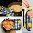 thumbnail image 5 of Yayeee Oven Mitts and Pot Holder Set of 2 Heat Resistant Kitchen Gloves Baking Hot Pad, Cartoon Beige Lemon, 5 of 5