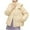 #54-yellow winter coats for women, variant on UPPADA Women's Winter Cropped Puffer Jacket with Hood Waterproof Short Warm Quilted Jacket Puffy Bubble Coat Outerwear with Pockets,Plus Size Women's Jackets White,L
