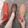 thumbnail image 6 of Jelly Mesh Ballet Flats for Women, Hollowed Jelly Anti Slip Ballerina Shoes, Round Toe Flats, 6 of 12