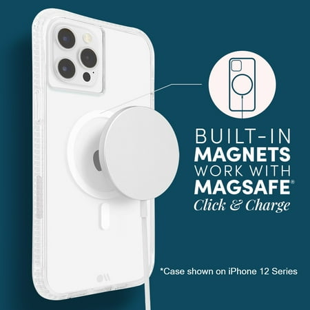 Case-Mate - Soap Bubble Hardshell Case w/ MagSafe w/ Antimicrobial for iPhone 13 - Iridescent