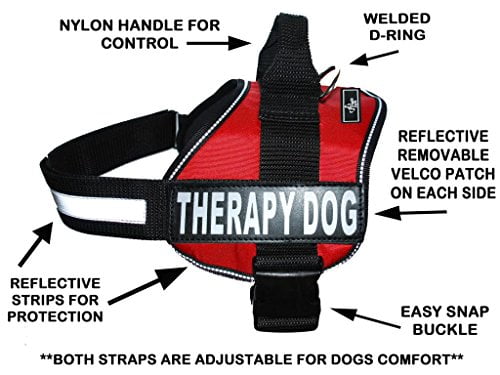therapy dog velcro patch