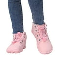 thumbnail image 3 of NOKIO Children'S Cozy Lace-Up Boots Children'S Warm Suede Boots Kids Faux Fur Lined Boots Girls Casual Winter Boots Girls And Boys Casual Shoes Mesh Soft Sole Breathable Sports Short Boots, 3 of 7