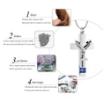thumbnail image 5 of Forever in My Heart Birthstone Personalized Double Cross Urn Pendant Cremation Jewelry for Ashes Cross Ashes Keepsake, 5 of 7