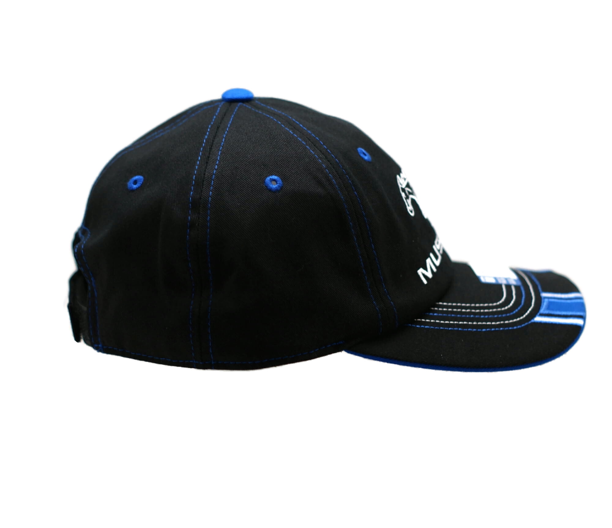 Ford Mustang Logo Royal Stripe Cap Hat