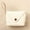 White-As shows, variant on Hovmgk Makaron Solid Color Purse, Student Buckle Handbag, Small Item Storage Pouch, Polyurethane Leather Suede Lining, Daily Accessory Supplies, Students, Teens, Daily Commuters