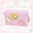thumbnail image 2 of Bolsa de maquillaje de piel sintética, portátil, impermeable, bolsa de cosméticos, bolsa de viaje, organizador de accesorios de viaje, bolsa de maquillaje para mujer, rosa, 2 of 5