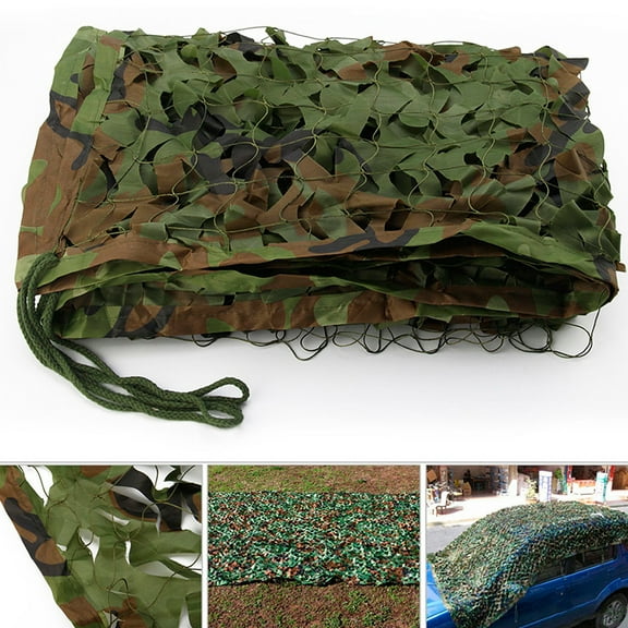 Willstar Woodland Green Camo Net Hunting Shooting Hide Army Military Net for Car Covers Outdoor Sun Camping Themed Party Decoration