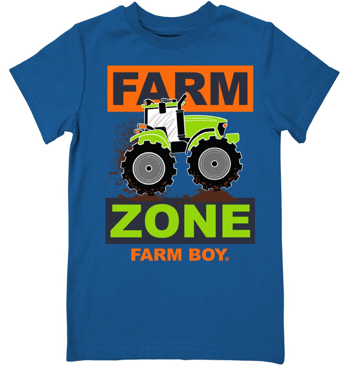 Farm Boy Farm Zone Kids T Shirt 4 True Blue Walmart Com