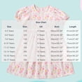 thumbnail image 3 of Antinious Girls Floral Print Ruffle Sleeve A-Line Casual Versatile Wear Dress, 3 of 5