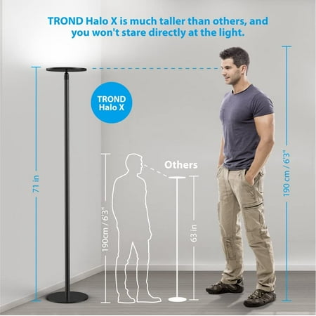 Trond Led Torchiere Floor Lamp Dimmable, Trond Led Floor Lamp