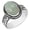 Aquamarine, variant on Black Onyx Ring Size 10.5 Sterling Silver Plated For Women, Black Stone July Birthstone Southwest Bohemian Jewelry Christmas Mother's Day Gifts For Her