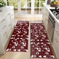 thumbnail image 4 of Kitchen Rugs Sets Of 2,Red Christmas Plaid Deer and Tree Pattern Anti Fatigue Kitchen Mat Rugs Non Slip Washable,Decorative Kitchen Floor Mats for Kitchen,Sink,Laundry,17"X47", 4 of 5