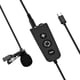 thumbnail image 1 of Voz MAMEN MIC-LS01 Cambiador De Voz Micrófono Micrófono Con Clip 6 Efectos De Sonido Incorporados Monitoreo De Auriculares En Tiempo Real Volumen Ajustable Plug-and-Play Para, 1 of 7