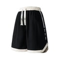 thumbnail image 6 of BELTNOV Men's Casual Loose Basketball Shorts Elastic Waist Quick Dry Breathable Running Workout Shorts with Pockets Black, 6 of 9