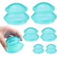thumbnail image 1 of 6PCS Silicone Cupping Therapy Set, 3 Sizes Silicone Cupping, Cuppings Therapy Set for Body, Massage Tools, Practical Presents (Green), 1 of 7