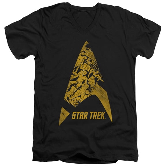 Star Trek - Delta Crew - Slim Fit V Neck Shirt - Small