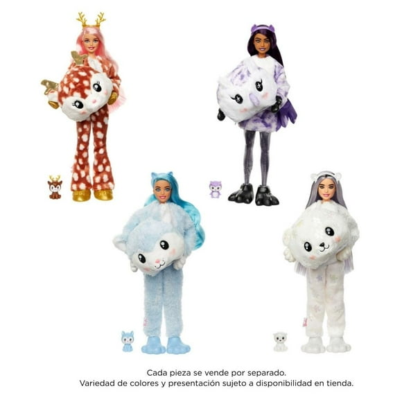 Muñeca Barbie Cutie Reveal Surtido de Invierno Varios Modelos 1 pza