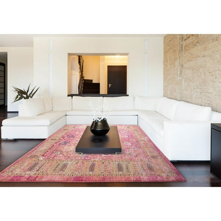 mistana dondre pink area rug walmart com