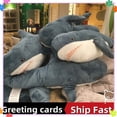 thumbnail image 2 of Jouet en Peluche Requin Mignon Oreiller de Lecture Animal en Peluche Doux 45cm Bleu, 2 of 6