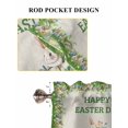 thumbnail image 6 of Easter Bunny Bathroom Window Curtain, Spring Trucks Easter Eggs Floral Burlap Light Filtering Coffee Kitchen Curtains, Bedroom Living Room Curtains 2 Panel 84"x45", 6 of 6