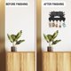 thumbnail image 5 of Wood & Iron Wall Mounted Hook Hangers Decorative Organizer Rack with 2Pcs Screws 5 Hooks for Bag Clothes Key Scarf Hanging Holder Playing Theme 180x300x7mm, 5 of 9