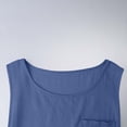 thumbnail image 6 of Men’s Muscle Tank Top with Pocket Athletic Sleeveless Shirt Breathable Faux Denim for Gym and Casual Wear Size 4XL Dark Blue, 6 of 7