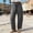 Dark Gray, variant on Women's Baggy Wide Leg Palazzo Pants Harem Pants Petite Linen Pants Drawstring Boho Barrel Sweatpants Summer Casual Flowy Breathable Trousers Beach Vacation, Spring Summer Fall, Dark Blue L