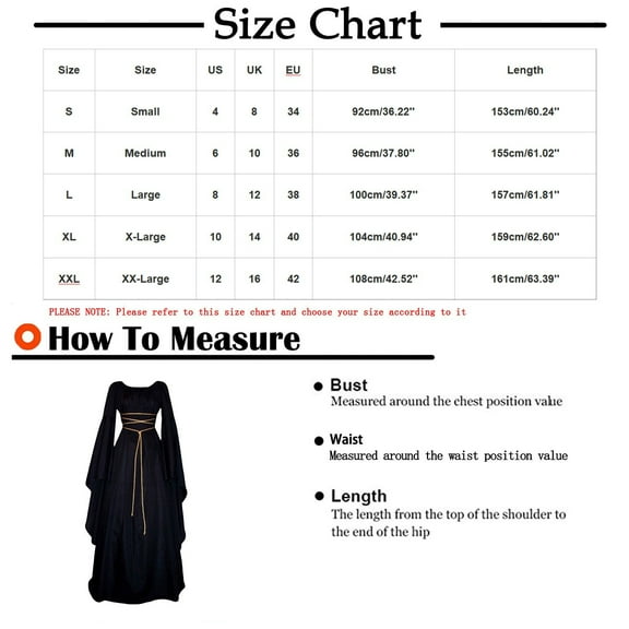 asdoklhq Womens Plus Size Clearance Dresses, Women Halloween Long Sleeve Splicing Solid Gothic Cosplay Dress