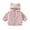 Z1 Pink, variant on Hjtefg Winter Girls Jacket With Hood Warm Thickened Windproof Zip Up Coats For Kids Soft Outerwear Lamb Wool Like Lined,Color: Purple Size: 6-8 Years