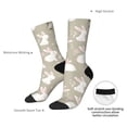 thumbnail image 2 of Yiaed Rabbit And Flower Print Great elasticity Crew Socks Sports socks for Men and Women, 2 of 5