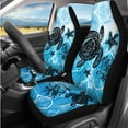 thumbnail image 2 of Uorisanigo Hawaii Turtle 14 Pieces Car Seat Covers Full Set with Auto Steering Wheel Cover Cars Headrest Cover Cars Console Cover Seat Belt Pads Keychain Comfortable Fashion Soft Fit Car SUV, 2 of 6