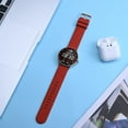 thumbnail image 2 of Silicone Watch Straps 22mm Quick Release Rubber Replacement Bands for Men Women - Extra Long, Red with Silver Buckle, 2 of 7