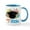 White/Blue Inside, variant on CafePress - Class Of 2034 Future Graduate Mugs - 11 oz Ceramic Mug - Novelty Coffee Tea Cup