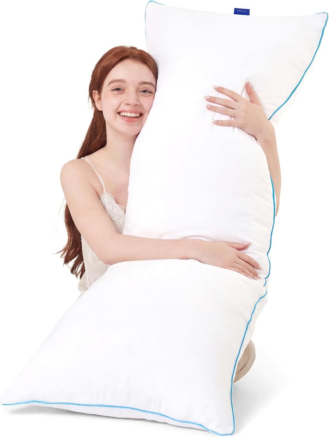 Parojati Memory Foam Body Pillow 20x54 White photo 1