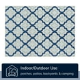 thumbnail image 2 of Well Woven Tangier 7'10" x 9'10" Indoor/Outdoor Moroccan Trellis Blue Area Rug, 2 of 10