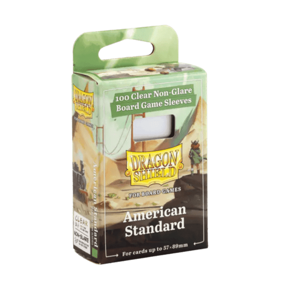 Dragon Shield: Board Game Sleeves: Clear Non-Glare: American Standard - 1 Pack
