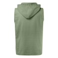 thumbnail image 5 of Linfrsh Mens Sleeveless Tank Tops Workout Cut Shirts Muscle Gym Sports Round Neck Casual T Shirts Green,L, 5 of 5
