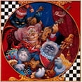 thumbnail image 2 of Bell, Bill 15x15 Gold Ornate Wood Framed with Double Matting Museum Art Print Titled - Quartet, 2 of 4