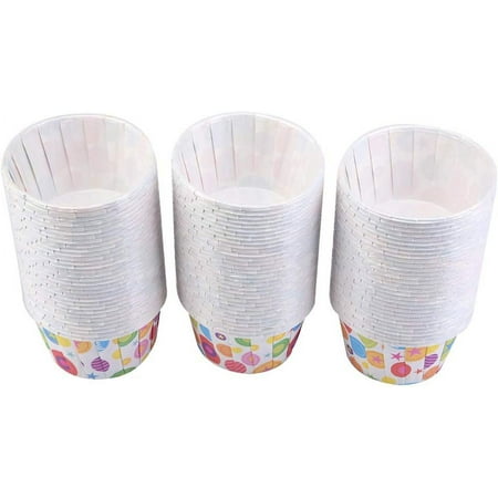 Cupcake Baking Cups, Muffin Liners Mini Cupcake Paper for Home Party Wedding Gift Decor, 100 Pack(Rainbow dots)