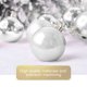 thumbnail image 1 of 36 Uds. Adornos colgantes bolas de Navidad de PVC adornos navideños (plata 6cm) JShteea Libre de BPA, 1 of 8
