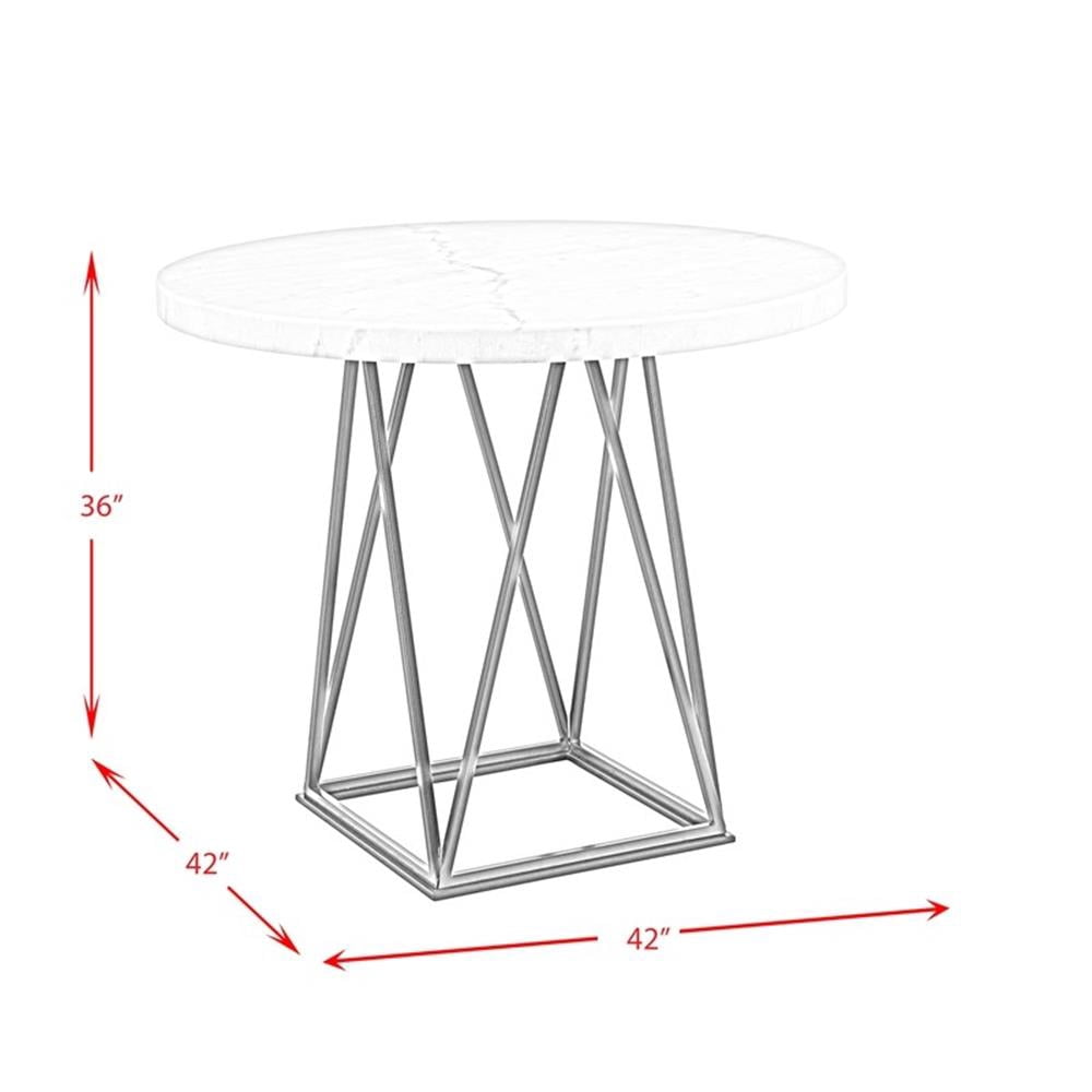 Picket House Furnishings Conner Counter Height Dining Table in White