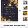 thumbnail image 4 of 40th Birthday Gifts for Women Men, 40 Year Old Birthday Gift for Woman Man Turning 40, Happy 40th Birthday Party Decorations, 40th Birthday Gift Ideas, 1983 Birthday Gifts Throw Blanket 60 x 50 inch, 4 of 6