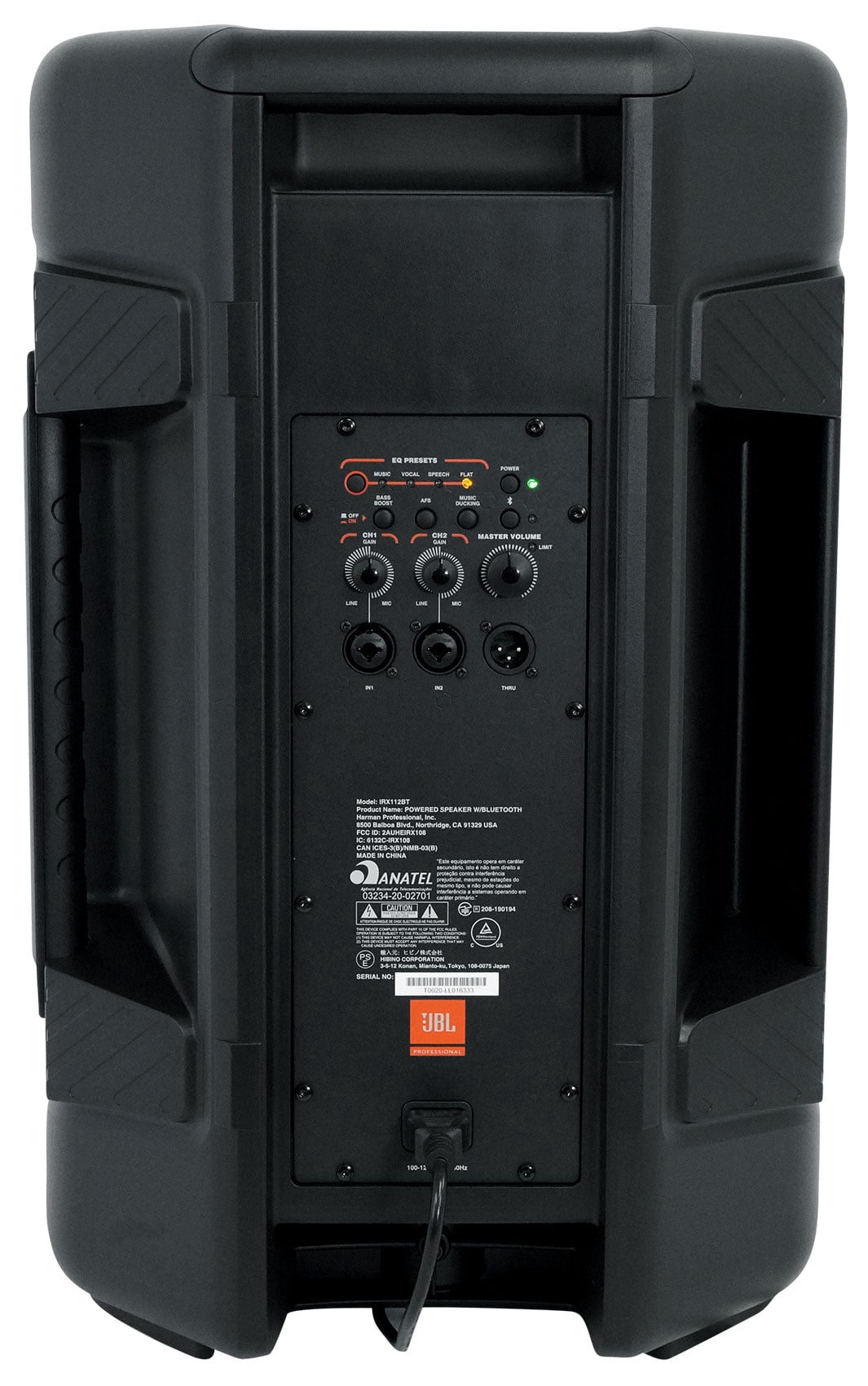 (2) JBL IRX112BT 12" 1300w Powered DJ Portable PA Speakers w/ Bluetooth+Stands