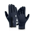 thumbnail image 2 of Wutalume Touchscreen Fleece Insulated Bike Gloves, Waterproof Windproof Winter Riding and Sports Gloves,Dark Blue M, 2 of 9