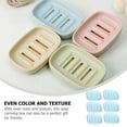 thumbnail image 6 of FRCOLOR 6 Pcs Soap Case Drain Soap Dish Easy to Clean Soap Box Travel 13X8.8X3CM Beige, 6 of 8