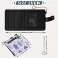 thumbnail image 3 of Small Wallet For Women Bifold Leather Pocket Coin Credit Card Holder With RFID Blocking Lavender &blue Flowers, 3 of 6