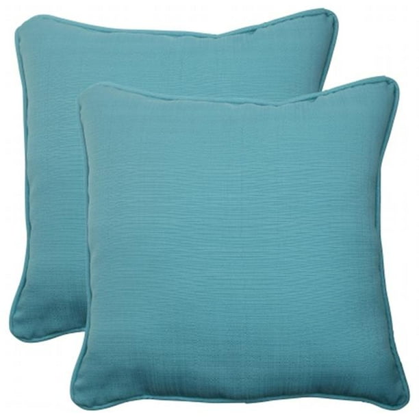 Pillow Perfect 507002 Forsyth Turquoise 18,5 Pouces Coussin (Lot de 2)