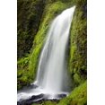 thumbnail image 2 of Taylor, Douglas 11x14 Black Ornate Wood Framed with Double Matting Museum Art Print Titled - Wahkeena Falls, 2 of 4