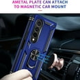 thumbnail image 6 of Compatible with Samsung Galaxy Z Fold 4 Case Built-in 360 Ring Holder Kickstand, Extreme Protection Military Armor Magnetic Car Dual Layer Protective Heavy Duty Phone Cover,Blue, 6 of 9